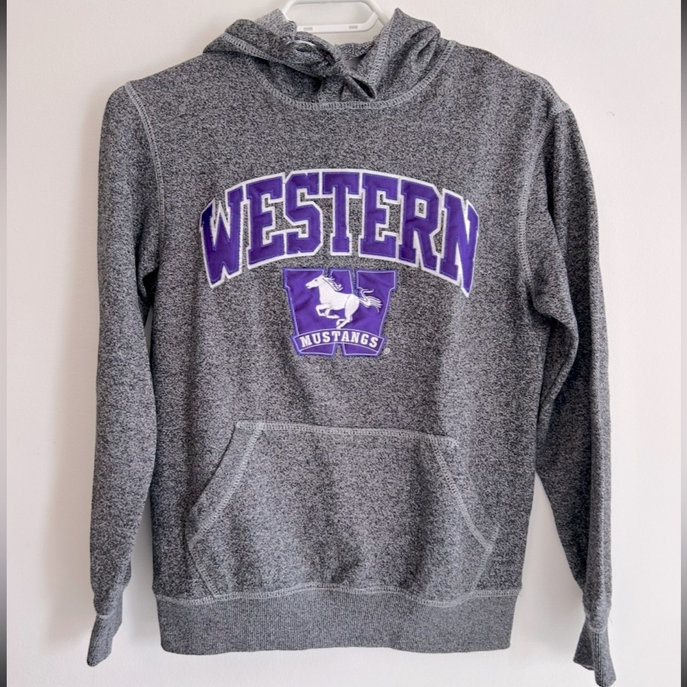 Western University Mustangs Gray Hoodie